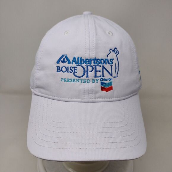 Albertson's Boise Open Presented by Chevron Slideback Hat White One Size 6 Panel - Picture 2 of 9
